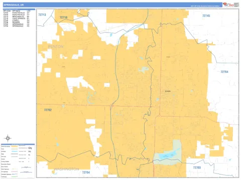Springdale, AR city map