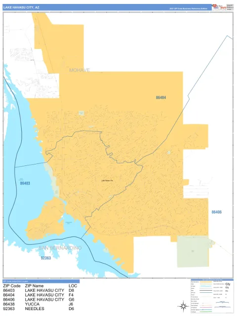 Lake Havasu City, AZ city map