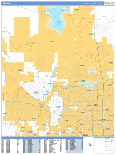 Peoria, AZ city map