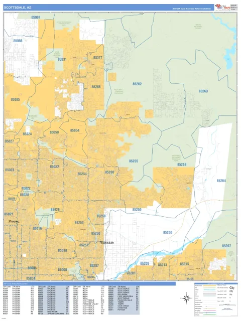 Scottsdale, AZ city map