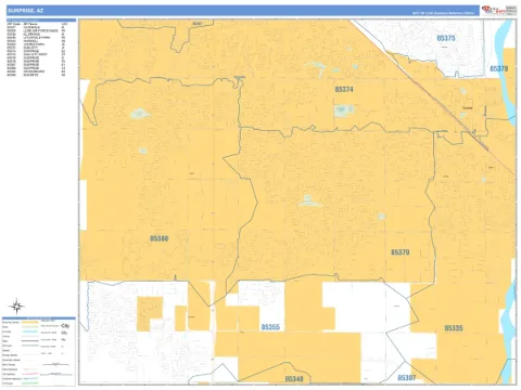 Surprise, AZ city map