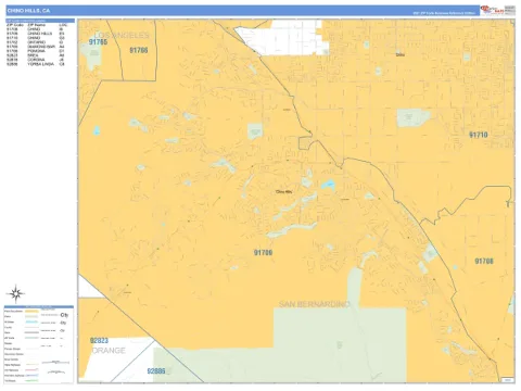 Chino Hills, CA city map
