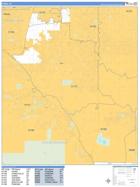 Chino, CA city map