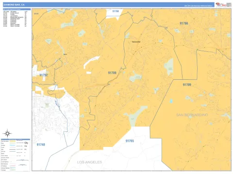 Diamond Bar, CA city map