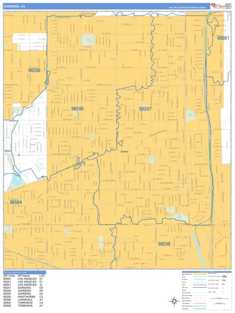 Gardena, CA city map