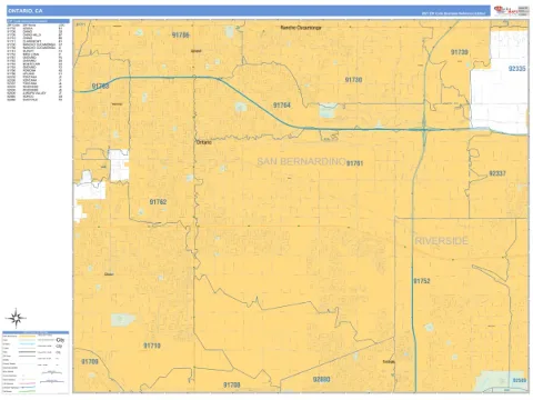 Ontario, CA city map