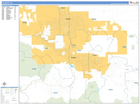 Palmdale, CA city map
