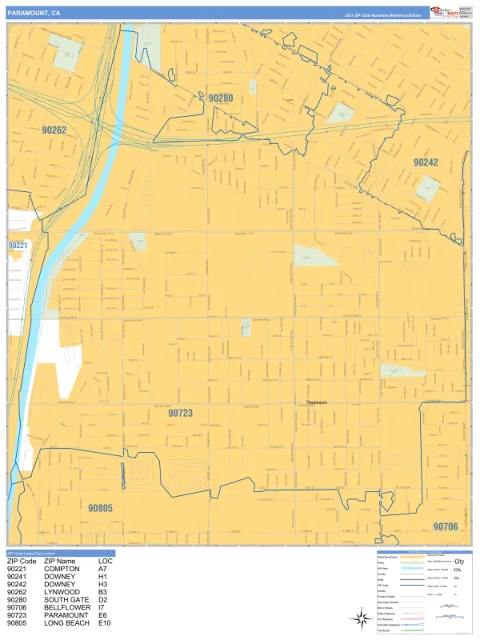 Paramount, CA city map
