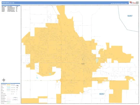 Porterville, CA city map