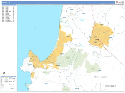 Salinas, CA city map