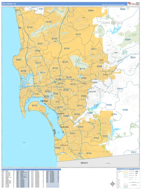 San Diego, CA city map