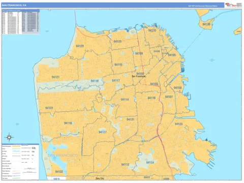 San Francisco, CA city map