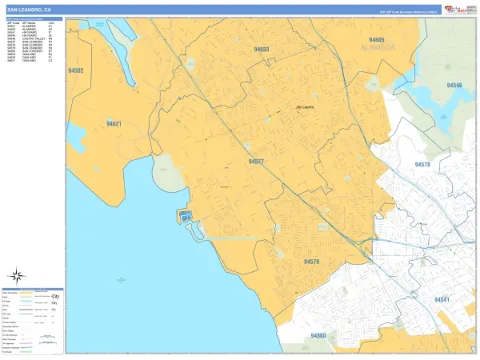 San Leandro, CA city map