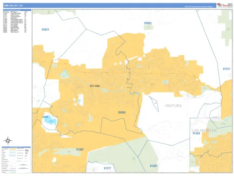 Simi Valley, CA city map