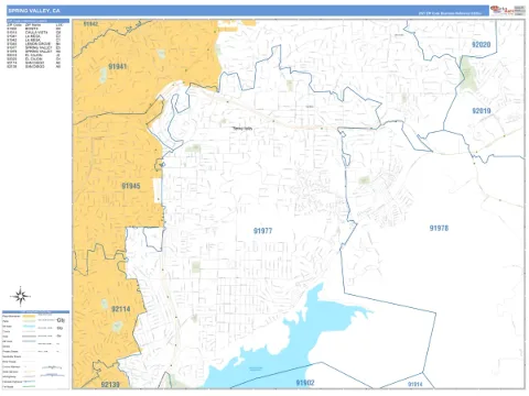 Spring Valley, CA city map