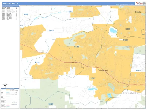 Thousand Oaks, CA city map
