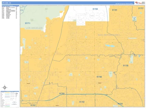 Upland, CA city map