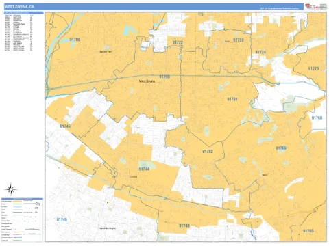 West Covina, CA city map