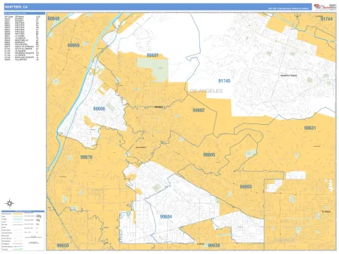 Whittier, CA city map