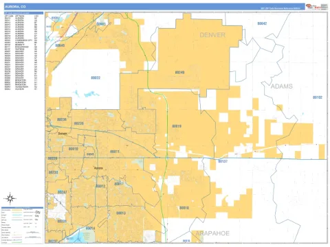 Aurora, CO city map