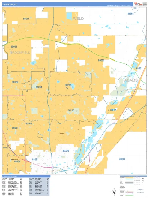 Thornton, CO city map