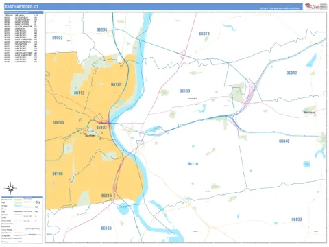 East Hartford, CT city map