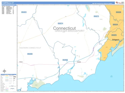 Fairfield, CT city map