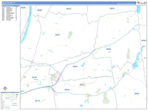 Manchester, CT city map