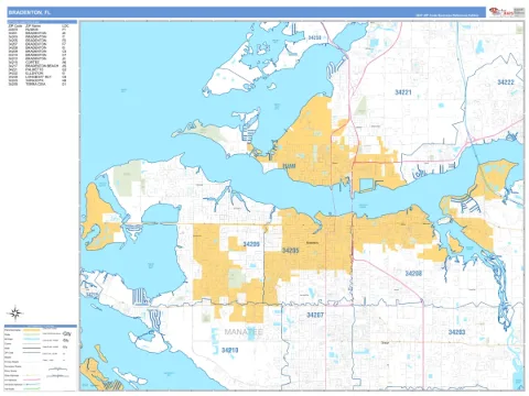 Bradenton, FL city map