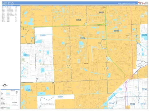 Carol City, FL city map