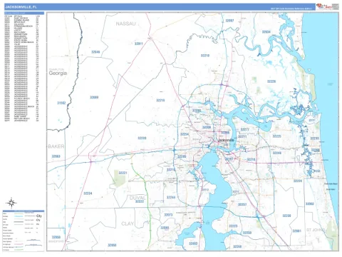 Jacksonville, FL city map