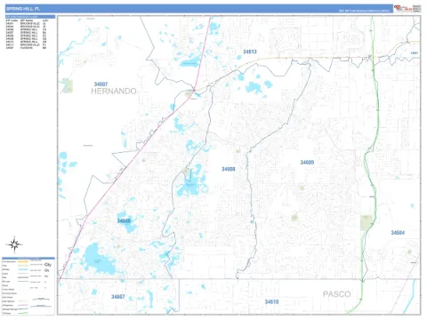 Spring Hill, FL city map
