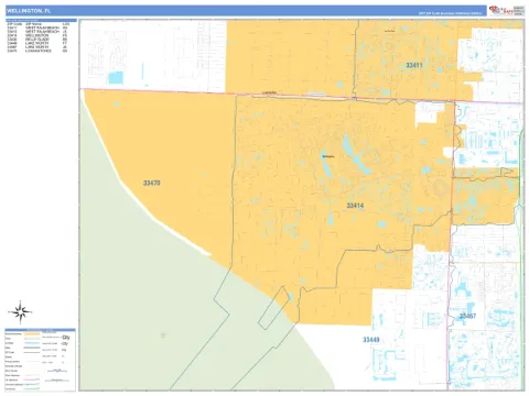Wellington, FL city map