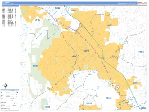 Marietta, GA city map