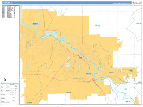 Waterloo, IA city map