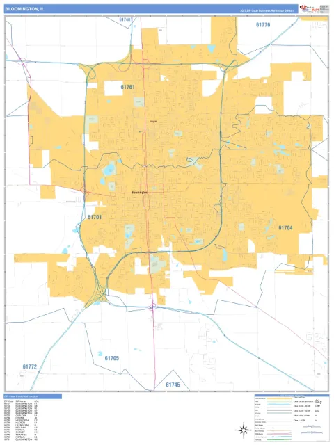 Bloomington, IL city map
