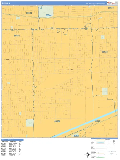 Cicero, IL city map