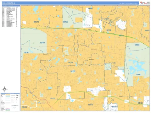 Schaumburg, IL city map