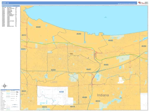 Gary, IN city map