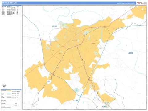 Bowling Green, KY city map