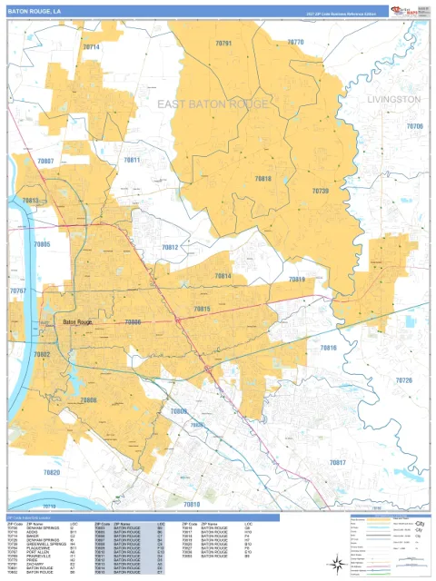 Baton Rouge, LA city map