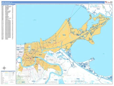 New Orleans, LA city map
