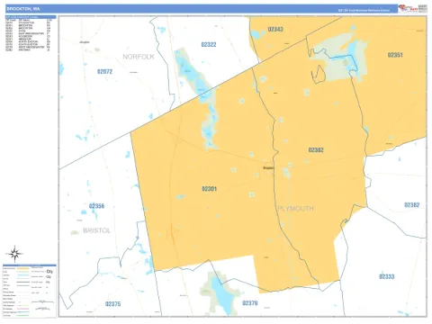 Brockton, MA city map