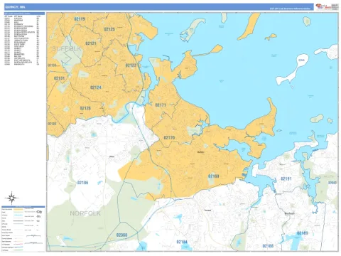 Quincy, MA city map