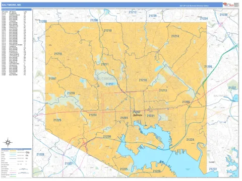 Baltimore, MD city map