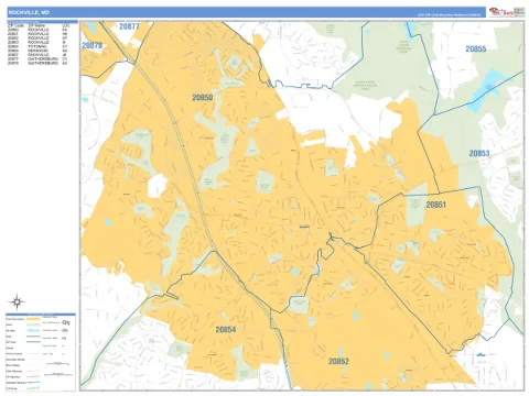 Rockville, MD city map