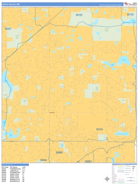 Apple Valley, MN city map