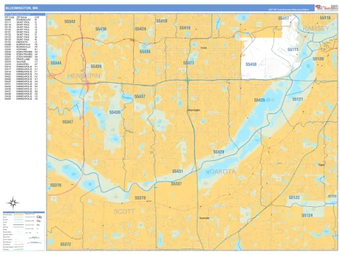 Bloomington, MN city map