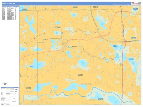 Eden Prairie, MN city map