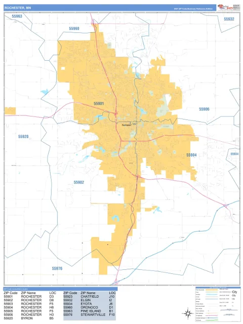 Rochester, MN city map